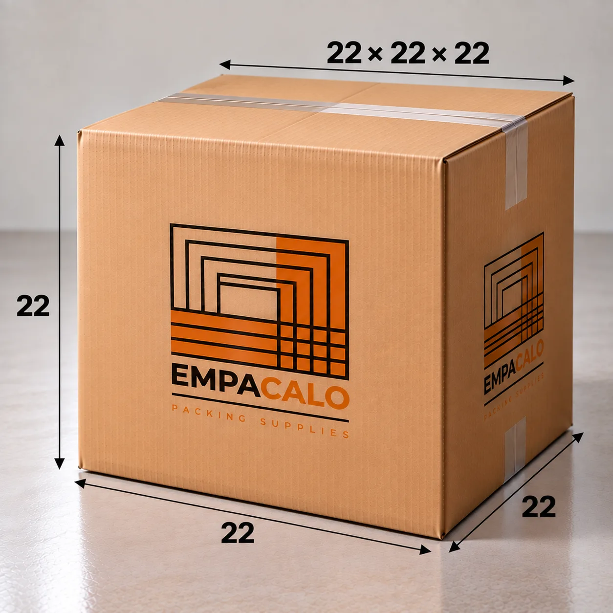 Caja doble pared 22×22×22"